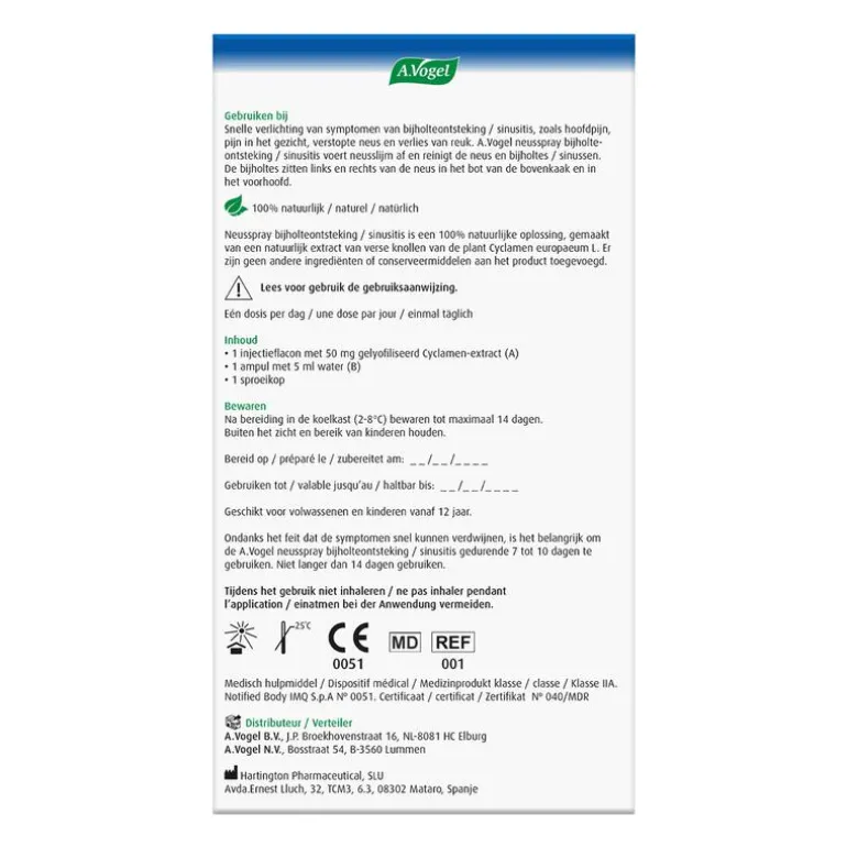 A. Vogel Bijholte OnstekingNeusspray 50 mg