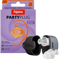 Alpine PartyPlug Transparant Herbruikbare Muziek Oordoppen 1 paar