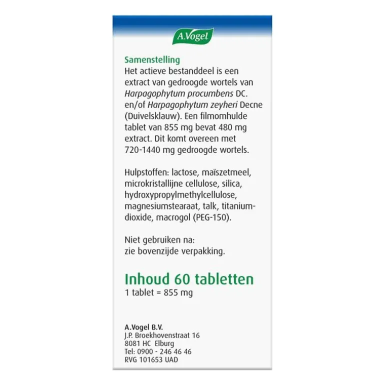 A.Vogel Atrosan bij Milde Gewrichtspijn en Reumatische Pijn Tabletten 60 stuks