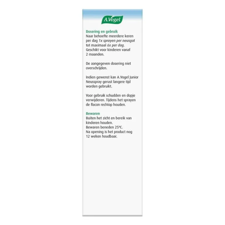 A.Vogel Neusspray Junior bij Verstopte Kinderneusjes Spray 15 ML