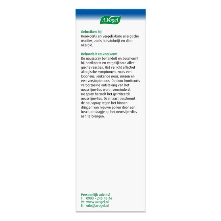 A.Vogel Pollinosan Hooikoorts Neusspray bij Hooikoorts Spray 20 ML