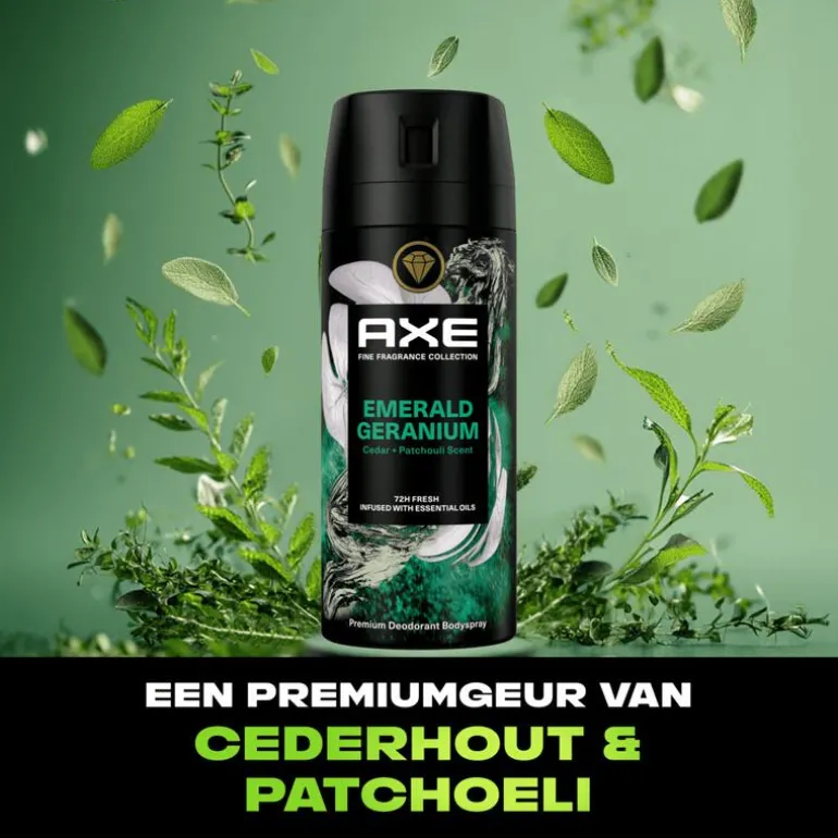 AXEFine Fragrance Green Geranium Deodorant Bodyspray 150 ML