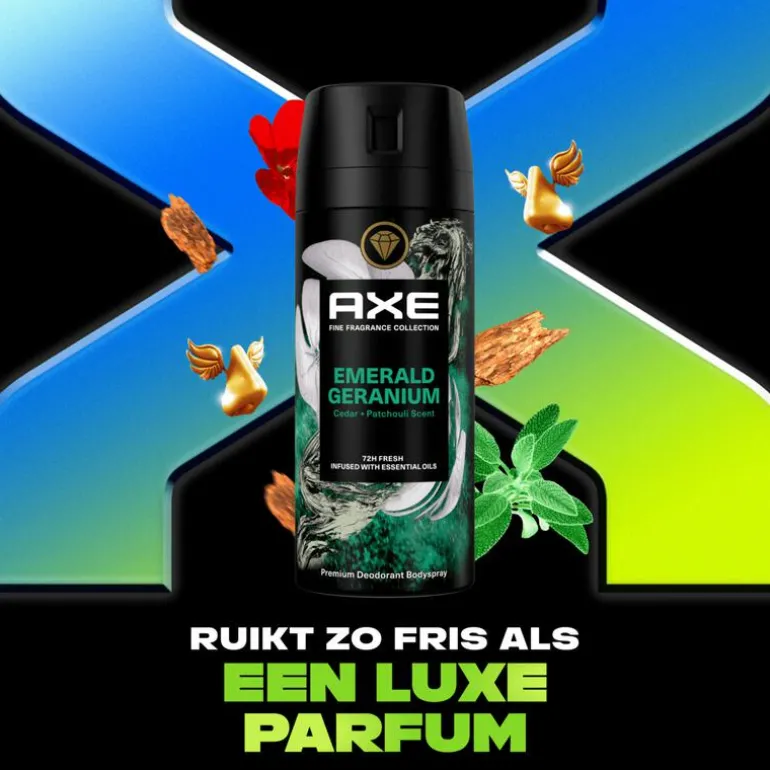 AXEFine Fragrance Green Geranium Deodorant Bodyspray 150 ML