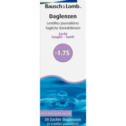 Bausch + Lomb DagLenzen -1,75 30 stuks