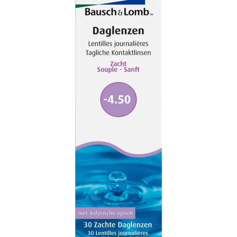 Bausch + Lomb DagLenzen -4,50 30 stuks