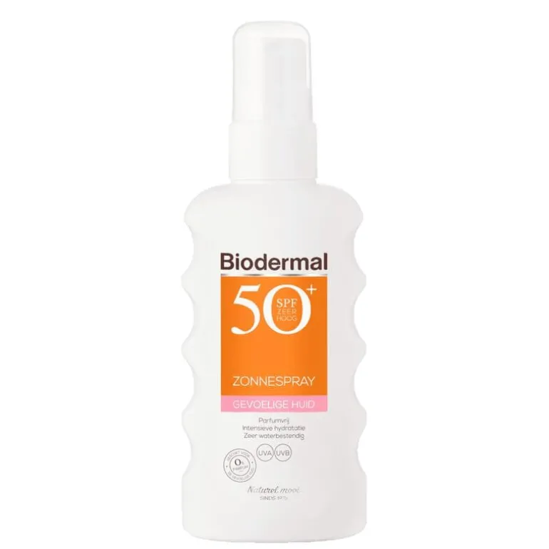 Biodermal Gevoelige Huid Zonnebrand Spray SPF50+ 175 ML