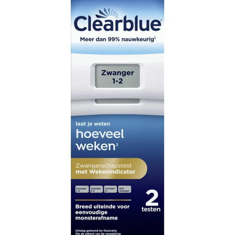 Clearblue Zwangerschapstest met Wekenindicator 2 Stuks