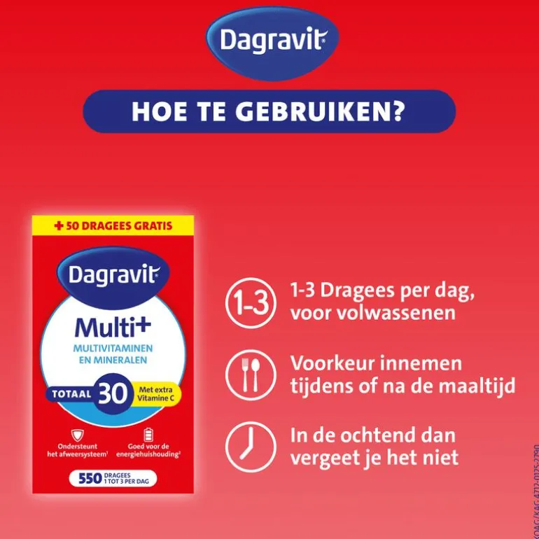 Dagravit Totaal 30 Voordeelpak 550 dragees