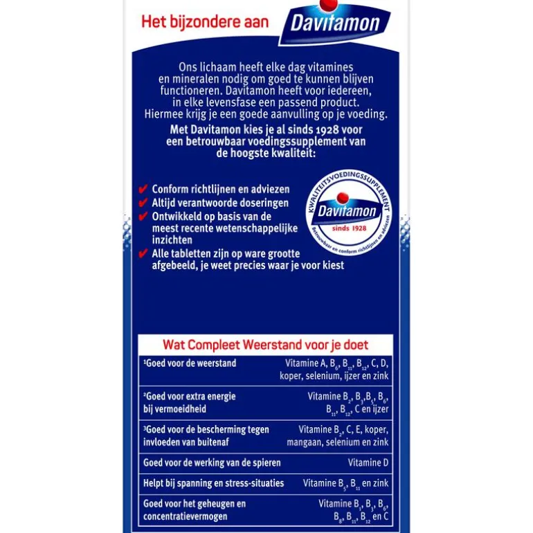 Davitamon Compleet Weerstand Vitamine C & D tabletten