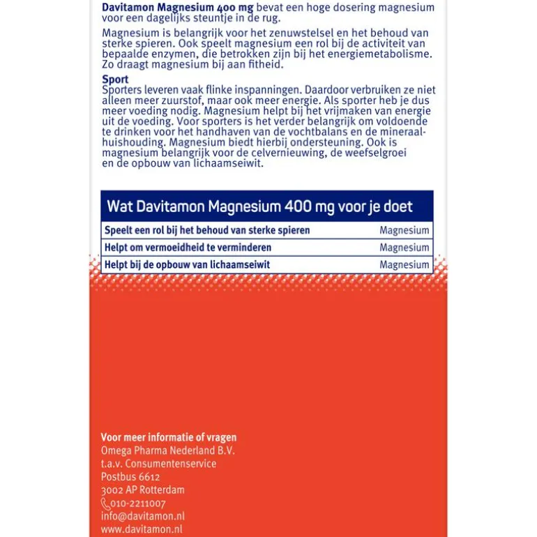 Davitamon Magnesium 400 mg Tabletten