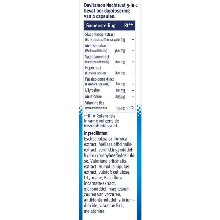 Davitamon Nachtrust 3-in-1 20 Capsules