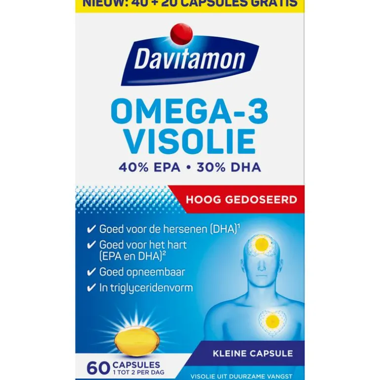 Davitamon Omega-3 Visolie 60 capsules