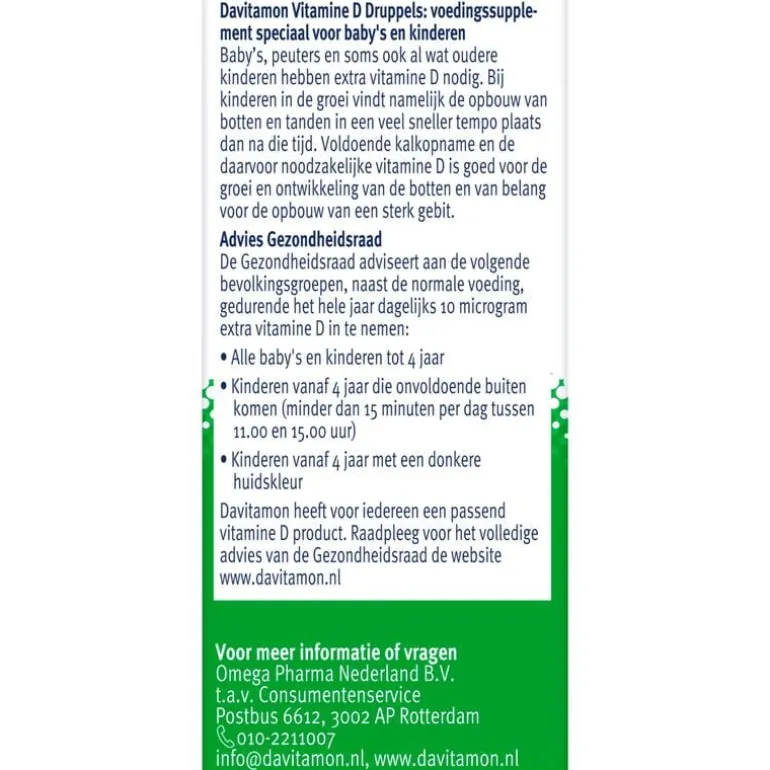 Davitamon Vitamine D Druppels 25 ML