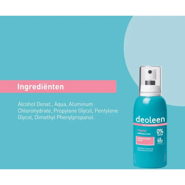 Deoleen Regular Anti-Transpirant Deodorant Pompspray 75 ML