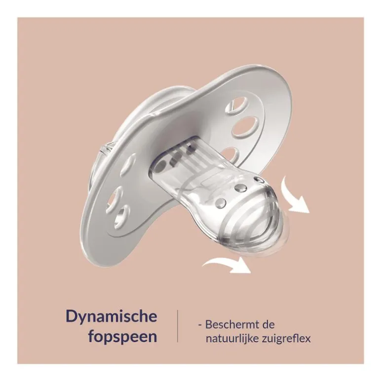 Difrax Dynamic Fopspeen 6-18M Night&Day Boy