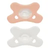 Difrax Fopspeen Natural Siliconen Blossom/Wit 0-6 Maanden