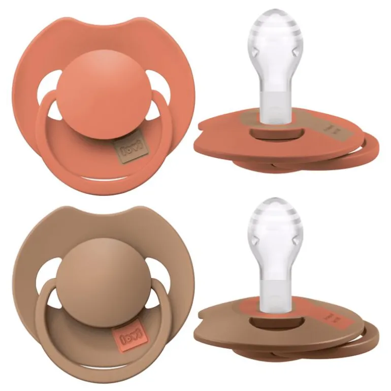 Difrax LOVI Prime Fopspeen Granola/Orange18+ maanden