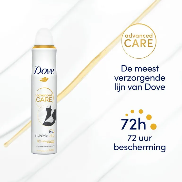 Dove Advanced Care Invisible Dry Anti-Transpirant Deodorant Spray 200 ML