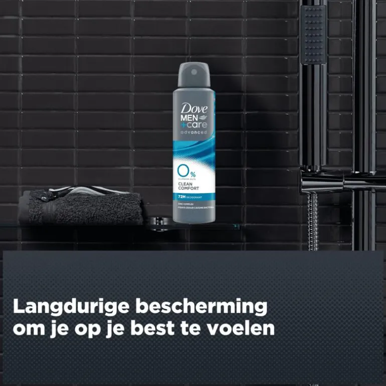 Dove Men+Care Advanced 0% Clean Comfort Deodorant Spray 150 ML