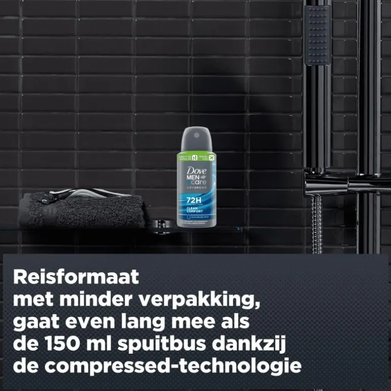 Dove Men+Care Advanced Clean Comfort Anti-Transpirant Deodorant Spray 75 ML