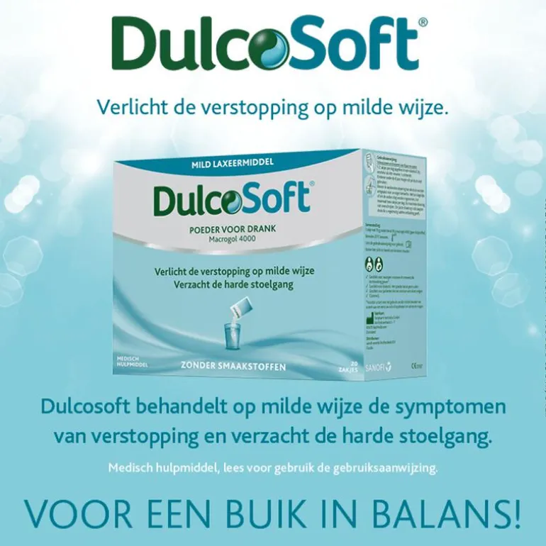 Dulcosoft Poeder Mild Laxeermiddel Oplossing 20 Zakjes