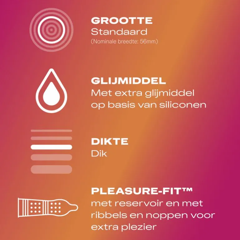 Durex Condooms Pleasure Me met Ribbels 10 stuks