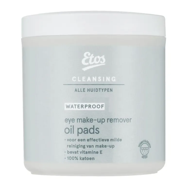 Etos Eye Make-Up Remover Olie Pads 100 stuks