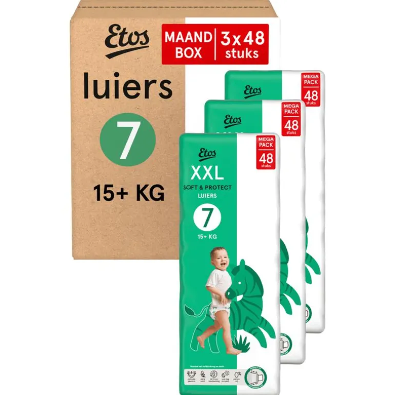 Etos Luiers Maat 7 Maandbox 144st