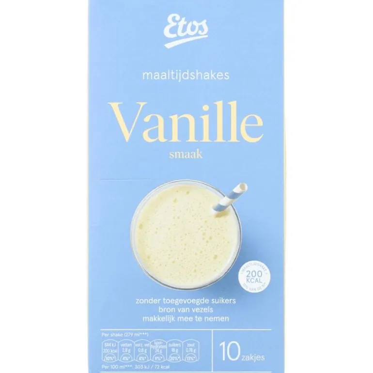 Etos Maaltijdshake Vanille 10 Sachets