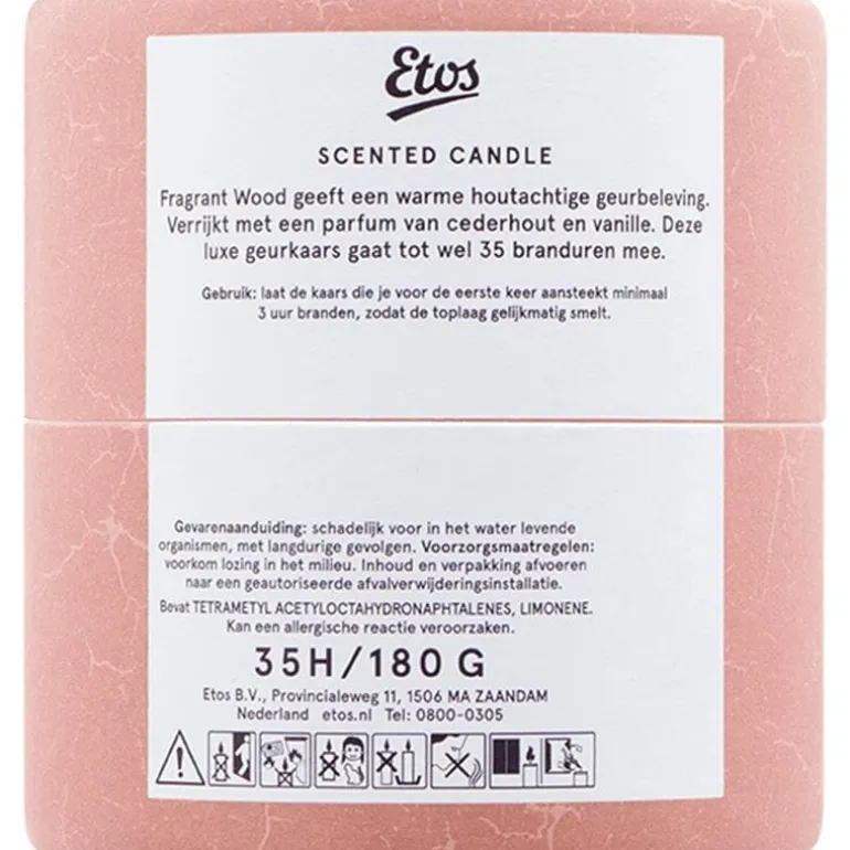 Etos Scented Glass In Sliding Tube Fragrant Wood