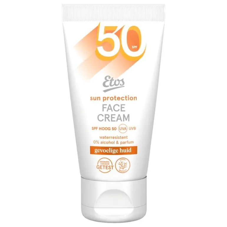Etos Zonnebrand Gezicht SPF50 Gevoelige Huid 50 ML