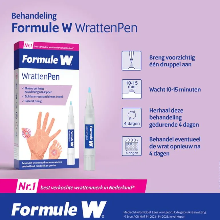 Formule W Wrattenpen TCA-Active Gel 1,5 ML