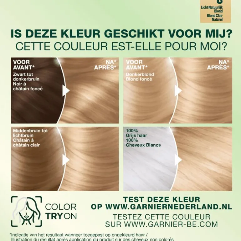 Garnier Nutrisse Crème Permanente Haarverf 8 Lichtblond