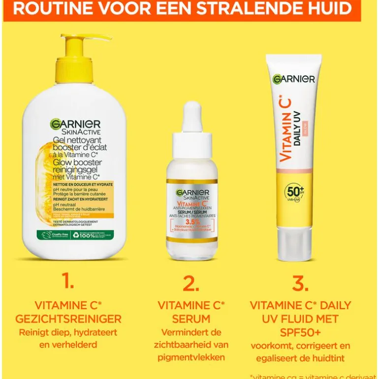 Garnier SkinActive Vitamine C Glowy UV fluid met SPF50 40ML