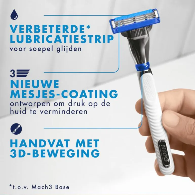 Gillette Mach3 Turbo Navulmesjes 5 Stuks