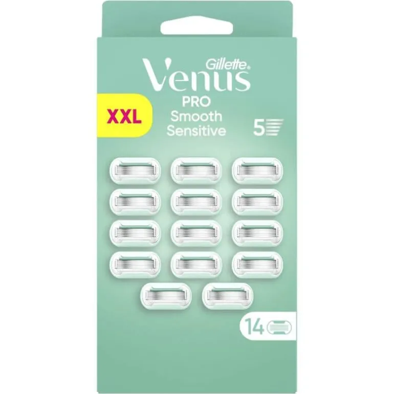 Gillette Venus Pro Smooth Sensitive Navulmesjes 14 Stuks
