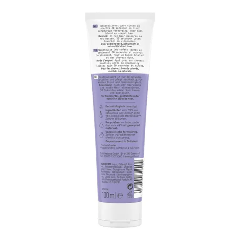 Guhl 30 SEC. Intensief Anti-Geel Masker 100 ML