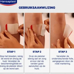 Hansaplast Second Skin Protectoin Waterproof en Transparante Pleister Strips 6 stuks