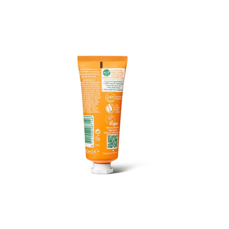 Happy Earth 100% Natuurlijke Rose Petitgrain Deodorant Crème 40 ML