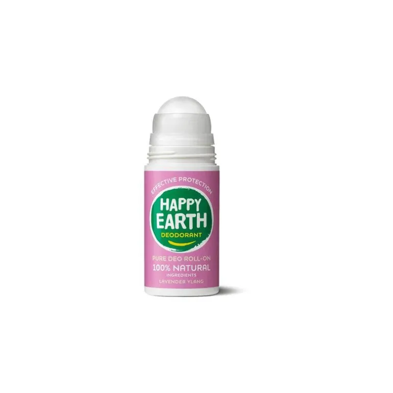 Happy Earth 100% Natuurlijke Lavender Ylang Deodorant Roller 75 ML