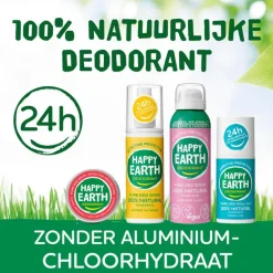 Happy Earth 100% Natuurlijke Cedar Lime Deodorant Roller 75 ML