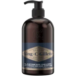 King C. Gillette 3-in-1 Baard En Gezichtsreiniger 350 ML