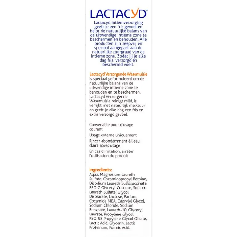 Lactacyd Verzorgende Wasemulsie Intieme Hygiëne 300 ML