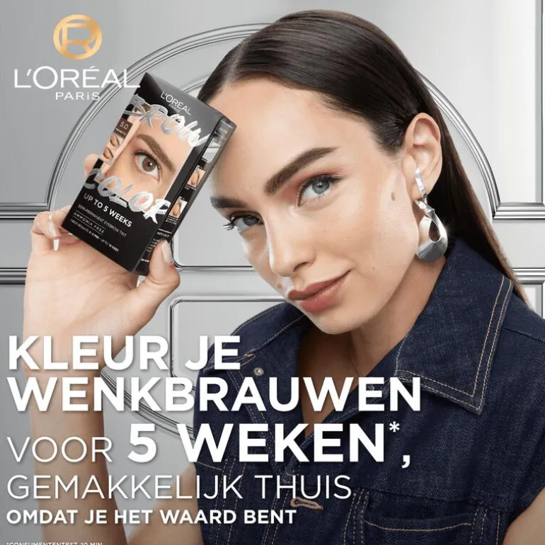 L'Oréal Paris Brow Color wenkbrauwverf 1.0 Black 30ML