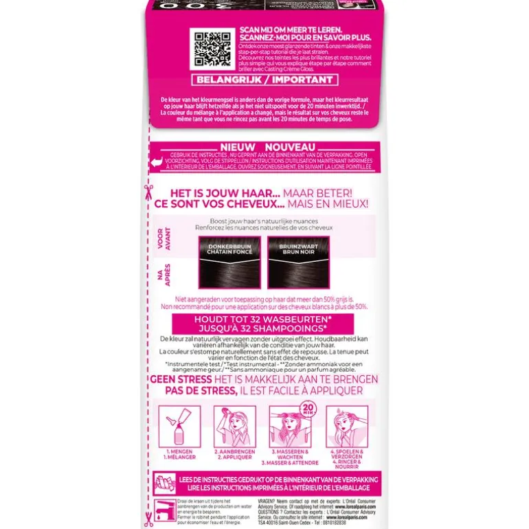 L'Oréal Paris Casting Crème Gloss Haarverf 300 Dark Delight Donkerbruin