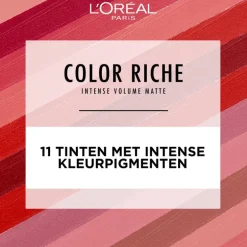 L'Oréal Paris Color Riche Intense Volume Matte Lipstick Rood 336 Le Rouge Avant-Garde 1,8 GR