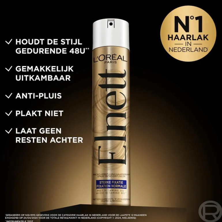 L'Oréal Paris Elnett Satin Sterk Haarspray 400 ML