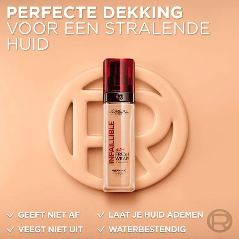 L'Oréal Paris Infaillible 32HR Fresh Wear 120 Vanille Foundation SPF25 30 ML