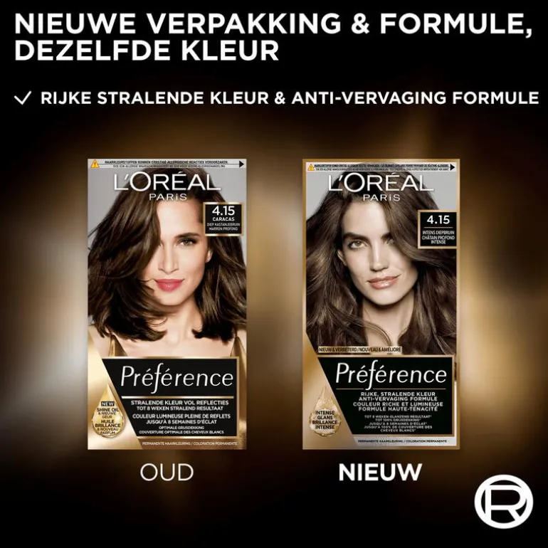 L'Oréal Paris Préférence Permanente Haarverf 4.15 Caracas