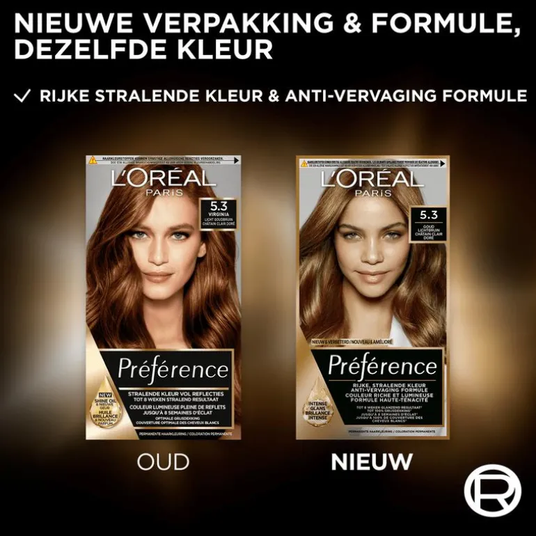 L'Oréal Paris Préférence Permanente Haarverf 5.3 Virginie
